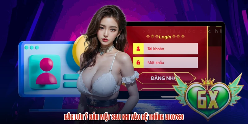 Các lưu ý bảo mật sau khi vào hệ thống ALO789