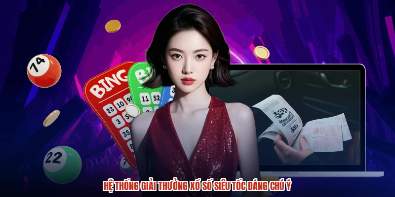Hệ thống giải thưởng xổ số siêu tốc đáng chú ý