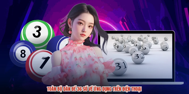 Toàn bộ dàn đề 36 số về ứng dụng trên điện thoại